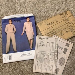 Vogue 1841 American Designer pattern- Calvin Klein